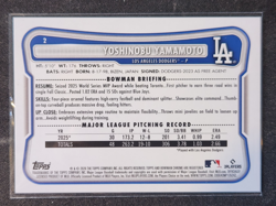 YOSHINOBU YAMAMOTO 2026 Bowman GREEN BORDER #2 LOS ANGELES DODGERS NM-MT /99 - Image 2