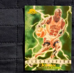 SkyBox 1995-96 Premium Michael Jordan Chicago Bulls Electrified Insert #278 - Image 3