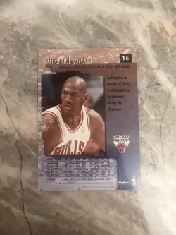 1996 Skybox Premium Michael Jordan card# 16 - Image 2