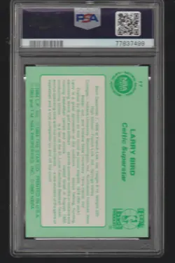 1984 Star #17 Larry Bird PSA 8 NM-MT Boston Celtics Magic Johnson Pictured - Image 2