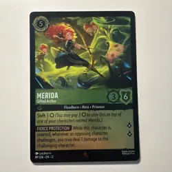 Merida Gifted Archer 89/204 Rare Cold Foil Disney Lorcana Wilds Unknown NM - Image 1