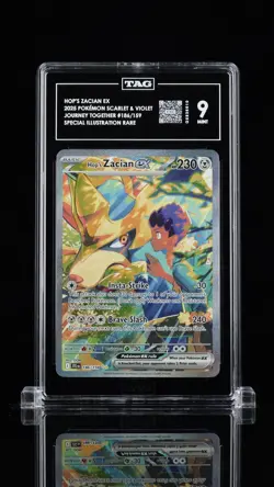 Hop's Zacian ex 186/159 Journey Together TAG 9 Special Illustration Rare Pokemon - Image 1