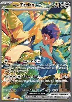 Pokemon TCG Hop's Zacian EX 186/159 Special Illustration Rare Journey Together - Image 1