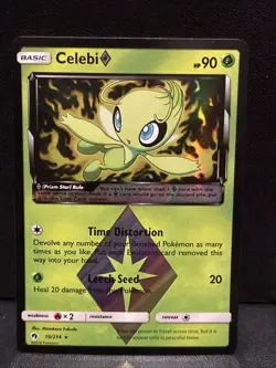 Celebi Prism Star Prism Rare Holofoil SM - Lost Thunder 19/214 NM - Image 1