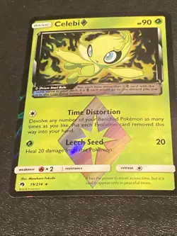Celebi Prism Star Prism Rare Holofoil SM - Lost Thunder 19/214 NM - Image 3