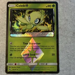 Celebi Prism Star 19/214 Prism Rare Holo SM Lost Thunder Pack Fresh Great Center - Image 1