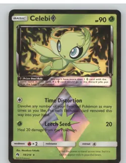 Celebi Prism Star Holo Prism Rare SM - Lost Thunder 19/214 HP - Image 1