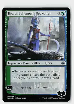 Kiora, Behemoth Beckoner Foil U Prerelease Cards 232 NM - Image 1