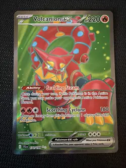 Pokemon TCG Volcanion EX Full Art Ultra Rare Holo Card 171/159 Journey Together - Image 1