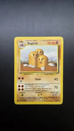 Dugtrio 019/102 Base Set Regular Pokemon Card - Ungraded - Image 1