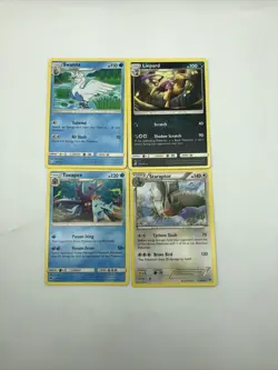 Lot Of 4 Pokemon TCG Non Holo Rare Cards See Pictures - Image 1