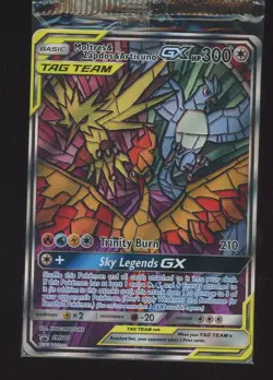 Pokemon TCG Moltres Zapdos Articuno GX SM210 Hidden Fates Promo Card Sealed - Image 1