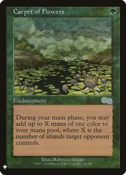 MTG Magic Carpet of Flowers The List 240 NM - Image 1