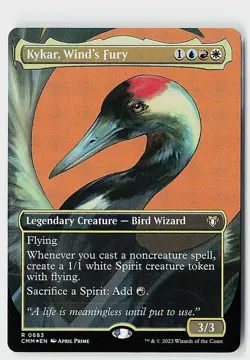 Kykar, Wind's Fury (Borderless) Foil R Commander Masters 683 NM - Image 1