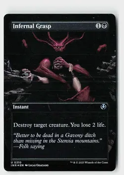 Infernal Grasp (Borderless) Foil U Innistrad Remastered 310 NM - Image 1