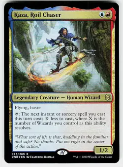 Kaza, Roil Chaser Foil R Zendikar Rising 225 NM - Image 1
