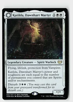 Katilda, Dawnhart Martyr Foil R Innistrad: Crimson Vow 21 NM - Image 1
