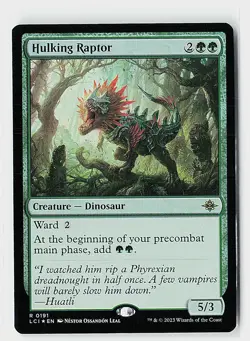 Hulking Raptor Foil R The Lost Caverns of Ixalan 191 NM - Image 1