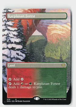 Karplusan Forest (Borderless) R Dominaria United 379 NM - Image 1