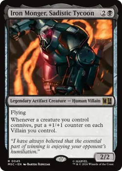Iron Monger, Sadistic Tycoon R Commander: Marvel Super Heroes 45 NM - Image 1