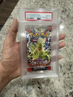 PSA 10 GEM MINT Obsidian Flames (Tyranitar) SEALED Pokemon Card Booster Pack - Image 1