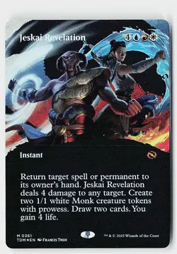 Jeskai Revelation (Borderless) Foil M Tarkir: Dragonstorm 361 NM - Image 1