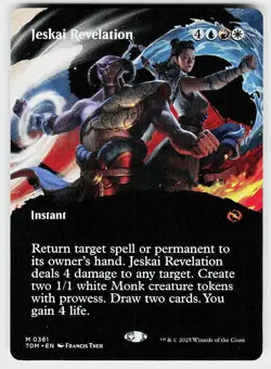 Jeskai Revelation (Borderless) M Tarkir: Dragonstorm 361 NM - Image 1
