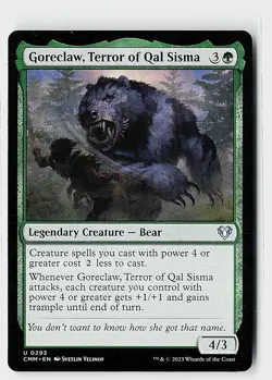 Goreclaw, Terror of Qal Sisma U Commander Masters 293 NM - Image 1