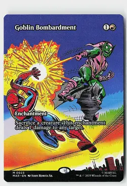 Goblin Bombardment (Borderless) M Marvel Universe Eternal-Legal 23 NM - Image 1