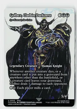 Golbez, Clad in Darkness - Syr Konrad, the Grim (Showcase) Foil U FINAL FANTASY: - Image 1