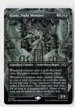 Gonti, Night Minister (Borderless) Foil R Aetherdrift 357 NM - Image 1