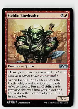Goblin Ringleader Foil U Core Set 2020 143 NM - Image 1