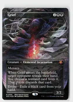 Grief (Borderless) (Textured Foil) Foil M Special Guests 51 NM - Image 1