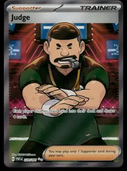 POKEMON JUDGE PALDEAN FATES 228/091 HOLO ULTRA RARE NM/M - Image 1