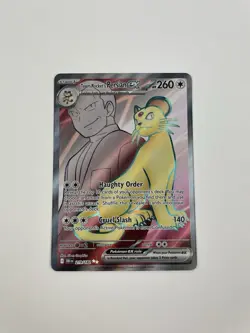 Pokemon TCG Team Rockets Persian EX 219/182 Full Art Ultra Rare - Image 1