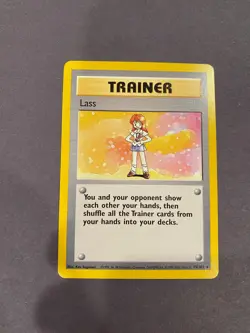 Lass 75/102 Rare Base Set Unlimited Pokemon TCG Card - Image 1