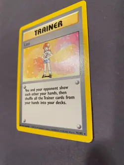 Lass 75/102 Rare Base Set Unlimited Pokemon TCG Card - Image 3