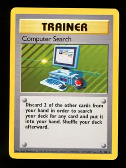 Computer Search 71/102 Rare Base Set 1999-2000 4th Print Pokemon NM - Image 1