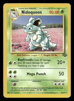 Nidoqueen 23/64 Jungle Unlimited MP Pokemon - Image 1