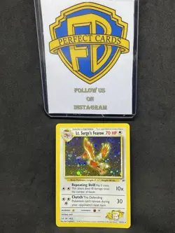 POKEMON GYM HEROES UNLIMITED LT. SURGE’S FEAROW HOLO 7/132 NM - Image 1