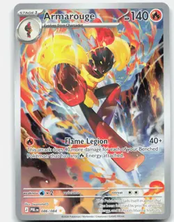 Armarouge 086/084 Illustration Rare Pitch Black Pokemon Holo Near Mint - Image 1