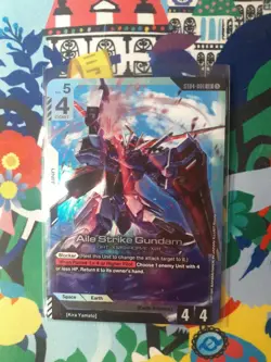 Gundam Card Game Aile Strike Gundam Foil - ST04-001 NM - Image 1