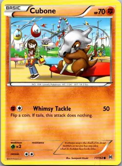 Cubone 77/162 Common BREAKthrough Pokemon Lightly Played - Image 1