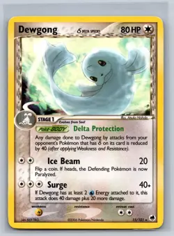 Dewgong 15/101 Rare Dragon Frontiers Pokemon Lightly Played - Image 1