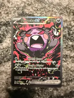 Nintendo Morpeko ex 117/091 Paldean Fates Full Art Holo Double Rare 180 HP - Image 1