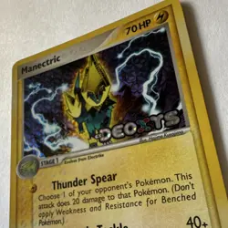 Pokemon TCG Manectric 38/107 EX Deoxys Reverse Holo Stamped - LP - Image 3