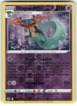 Dragapult 089/195 Holo Rare Silver Tempest Pokemon Reverse Holo Near Mint - Image 1