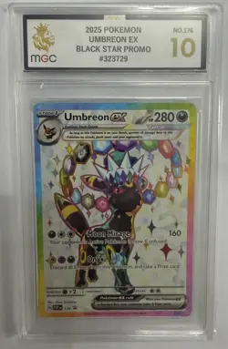 Pokemon TCG Umbreon EX SVP 176 - MGC 10 - Flawless Pristine - Image 1