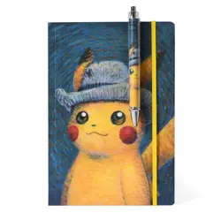 Pikachu with Grey Felt Hat Journal & Pen - Pokemon x Van Gogh Museum Exclusive - Image 1