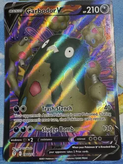 Garbodor V 190/203 Ultra Rare Evolving Skies Pokemon Holo Near Mint - Image 1